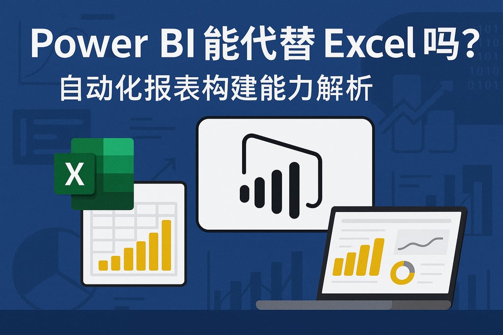 Power BI能代替Excel吗？自动化报表构建能力解析